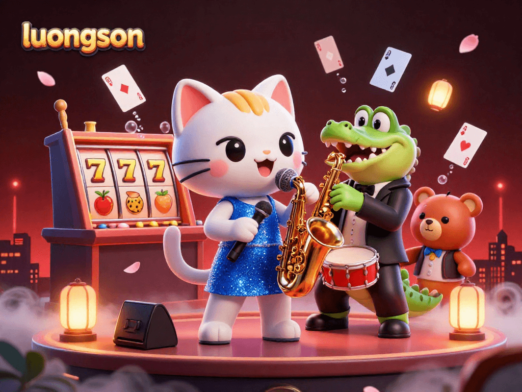 Experience dynamic gambling entertainment with luongson in a vibrant casino scene.