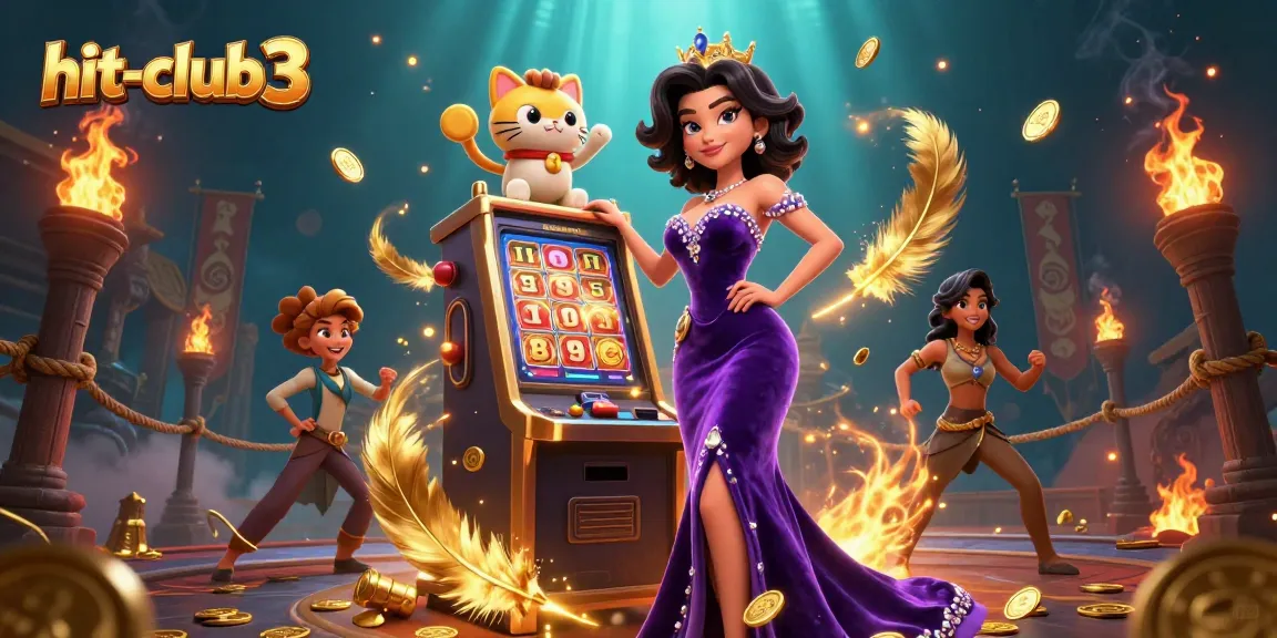 Experience the thrill of hit-club3 with stunning 3D visuals, jackpots, and festive atmosphere.
