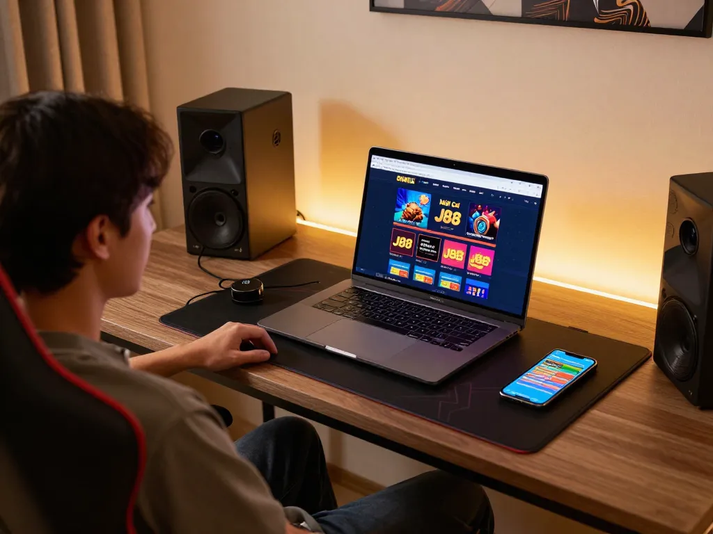 Engaging in thrilling gameplay at Nhà cái J88, a leading online gambling platform