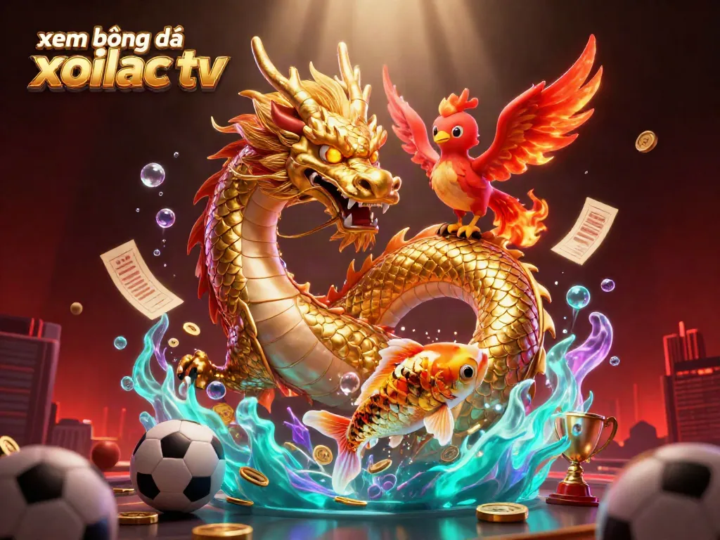 Bet on xem bóng đá xoilac tv with fierce dragon and phoenix in dynamic sports scene