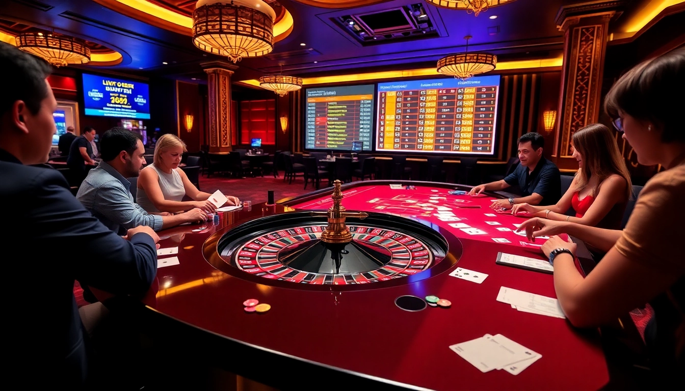 Experience thrilling gaming action at https://ta88.help/ with vibrant casino tables and engaging players.