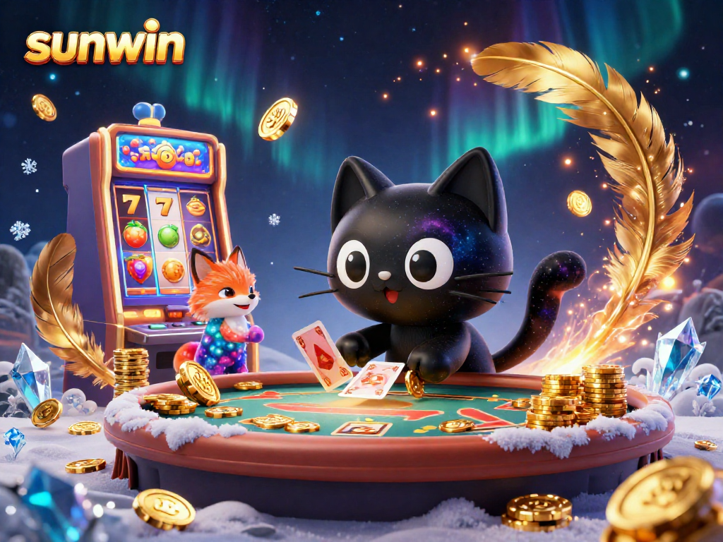 Engage in thrilling gameplay with sunwin's vibrant cosmic casino featuring 3D characters and dynamic gaming elements.