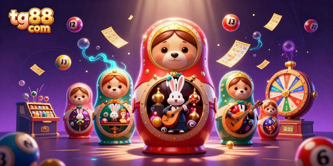 Experience exciting gaming at tg88 com with lively bears and colorful lottery elements!