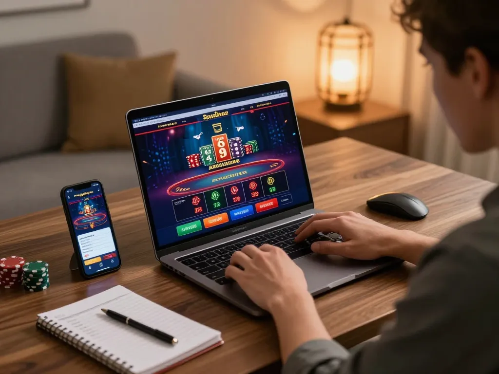 Engaging in online gaming at https://five888.cn.com/ with vibrant casino interface, emphasizing strategic play
