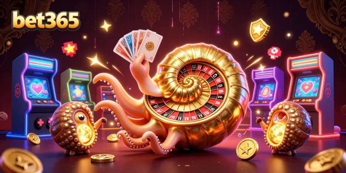 Spin with bet365 as a vibrant nautilus roulette wheel reveals glowing treasures.