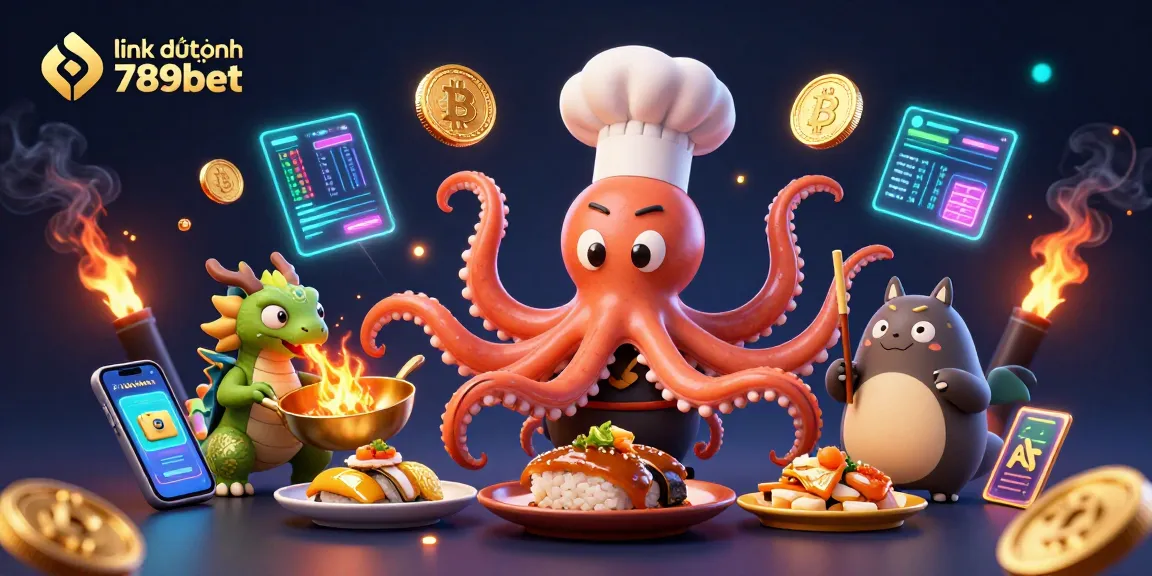 Experience thrilling gaming with link dự phòng 789bet, featuring a vibrant casino scene with lively characters and digital elements.