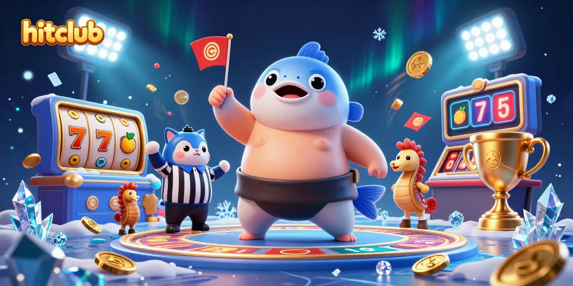 Hitclub features a colorful underwater casino scene with a fugu, catfish referee, and casino elements.