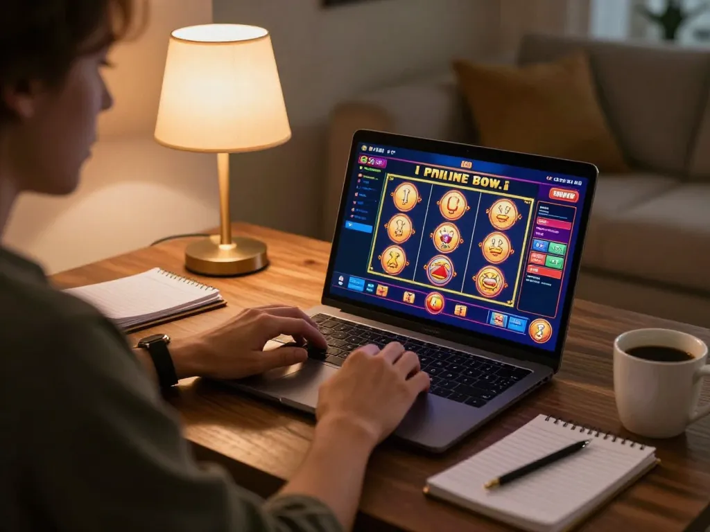 Delta i online-spel på ett casino utan svensk licens från en mysig hemmiljö med livfulla bilder.