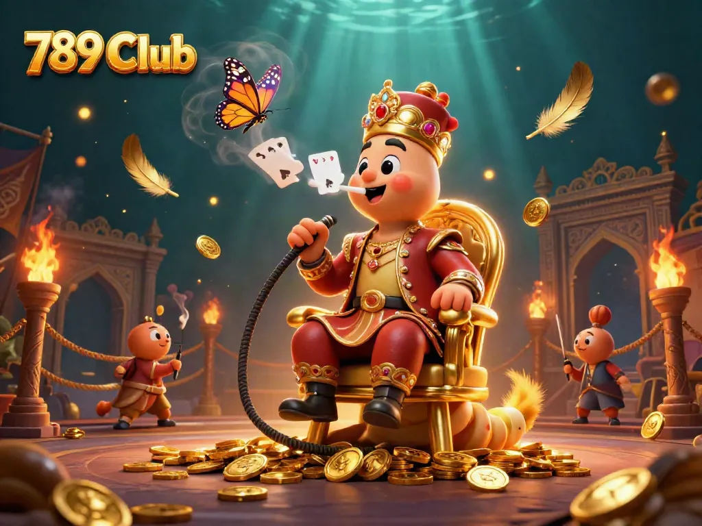 Experience excitement at 789 Club with a vibrant 3D scene filled with casino elements.