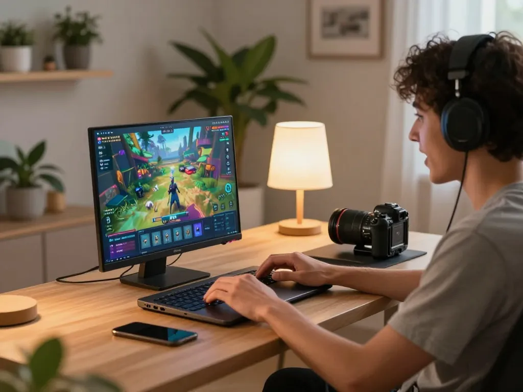 Engaging gameplay on PHPVIP platform in a modern home setting with a player using a laptop for online gambling.
