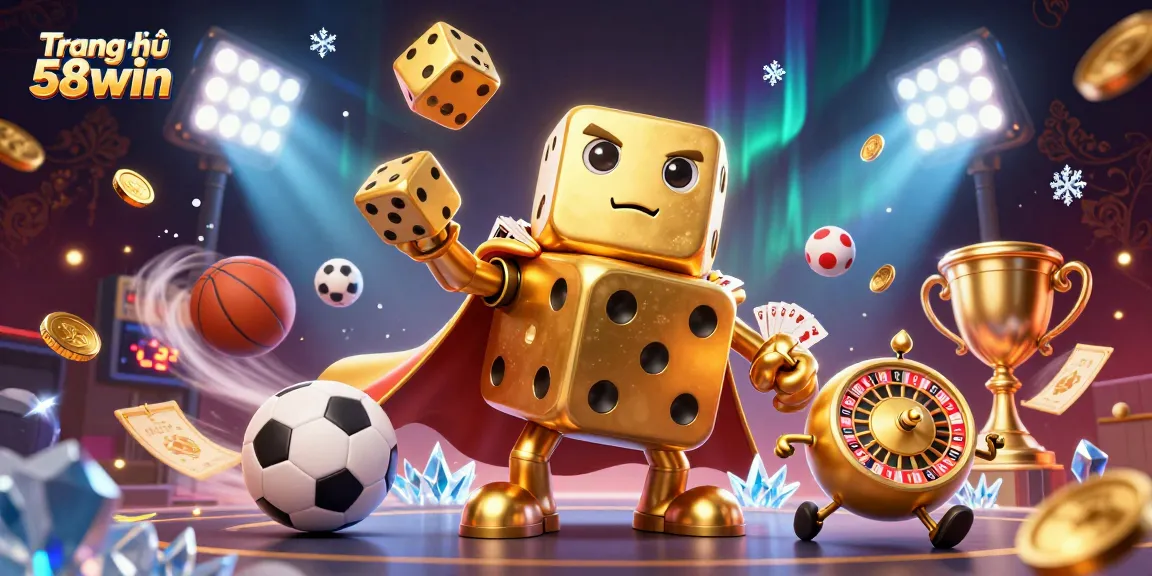 Engage in thrilling gameplay at Trang chủ 58win, where vibrant casino elements combine for a winning experience.