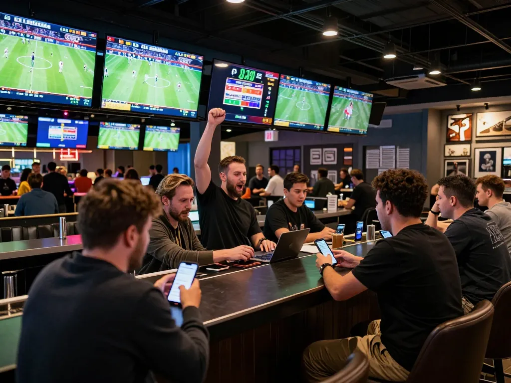 Xoilac enhances sports betting experience with live matches and excited patrons.