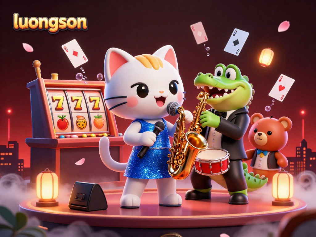 Experience dynamic gambling entertainment with luongson in a vibrant casino scene.
