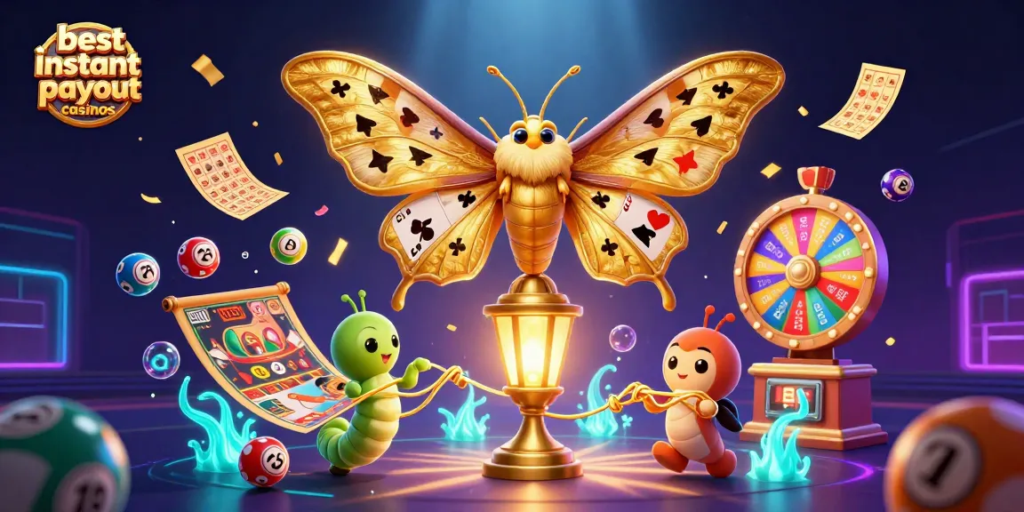 Play at the best instant payout casinos featuring vibrant gaming elements and dynamic designs.