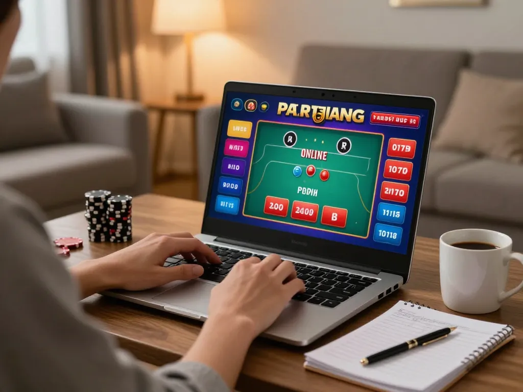 Engaging online gambling experience at https://fabett.cn.com/ in a cozy home setting with poker gameplay.