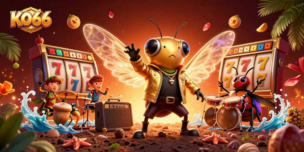 Experience the excitement of KO66 with vibrant 3D characters in a captivating gaming scene.