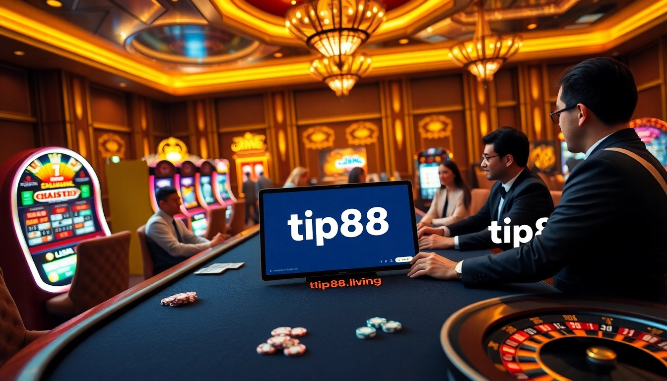 Experience thrilling games at https://tip88.living/ with vibrant casino tables and engaging players.