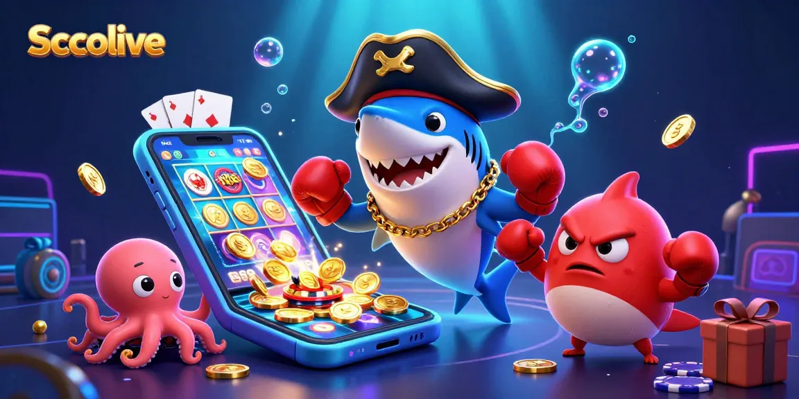 Socolive offers a fun pirate-themed gambling scene with dynamic game elements and vibrant 3D characters.