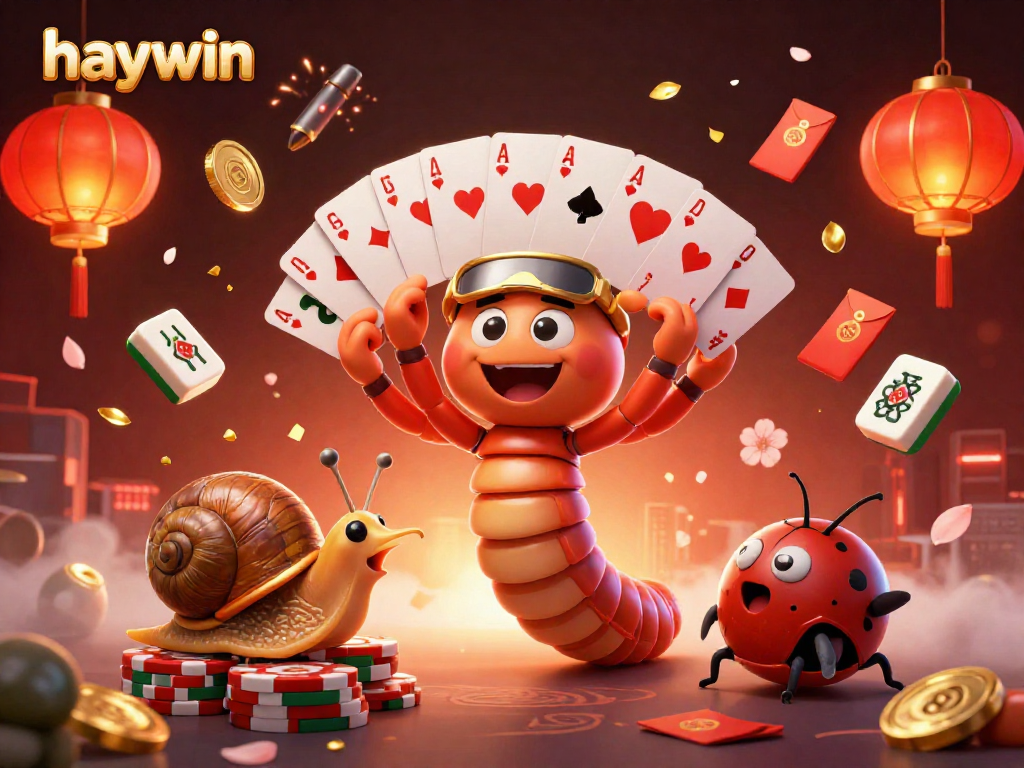 Haywin offers a visually stunning casino experience featuring a millipede dealer and exciting gameplay.