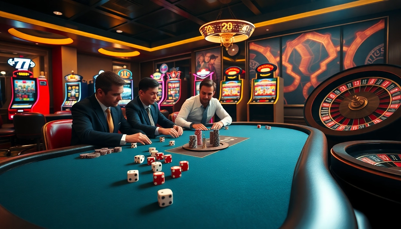 Bet strategically at the poker table in an elegant casino setting at https://9bet.living/.
